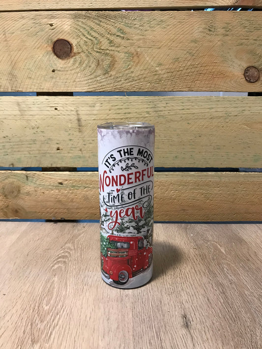 The most wonderful time of the year tumbler