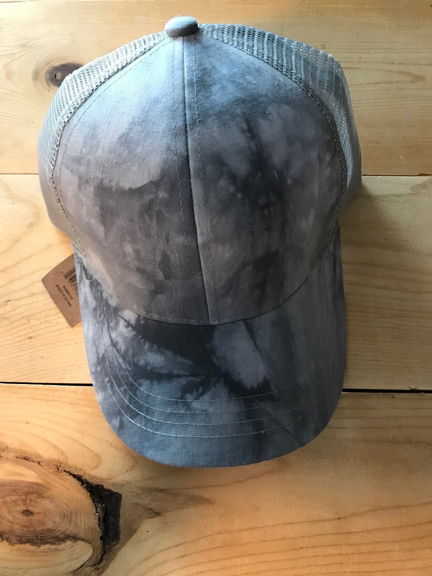Watercolor ponytail hat