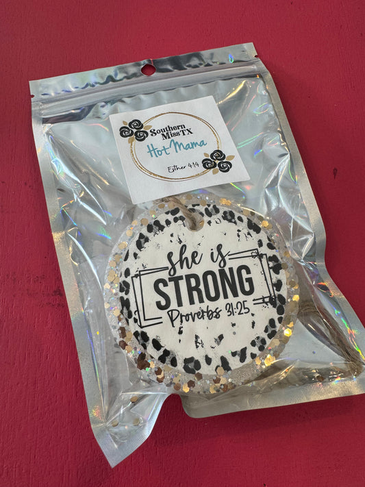 Car Freshie-Hot Mama-She is strong