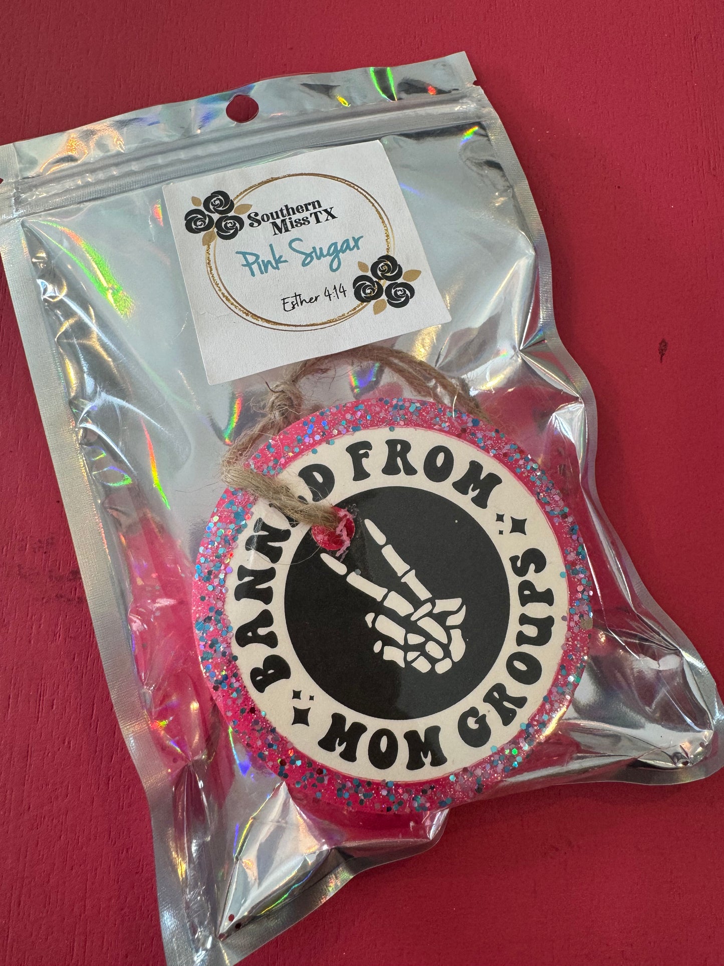 Car Freshie-Pink Sugar-Banned from Mom groups