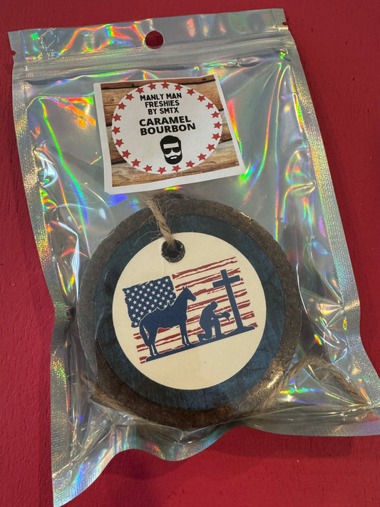 Car Freshie-Caramel Bourbon-Cowboy