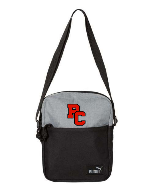 Crossbody purse with school mascot/logo