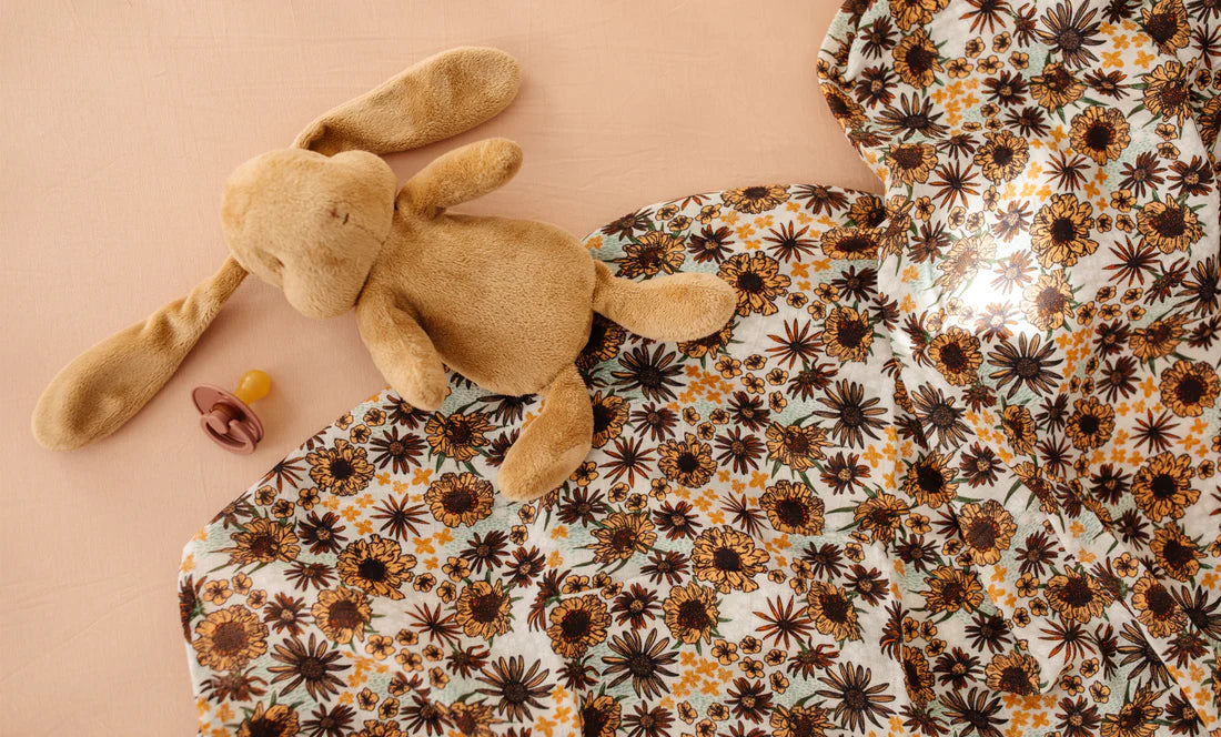 Wildflower Wilderness muslin swaddle