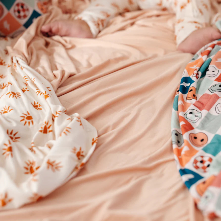 Toasted Almond bamboo swaddle