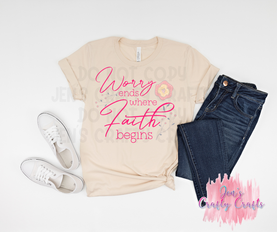 Faith Begins Graphic Tee