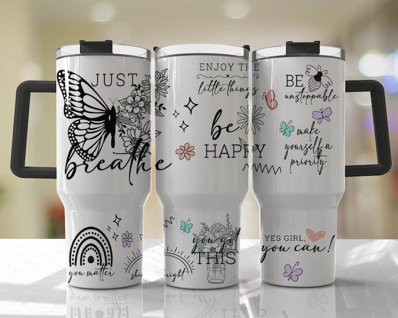 Motivational 40oz tumbler