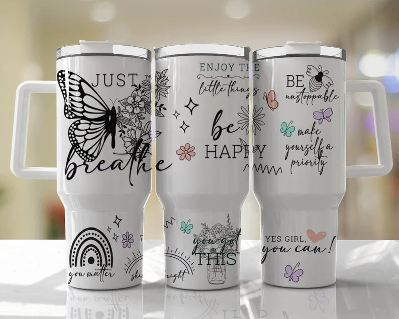 Mean One 40 oz Tumbler w/ Handle – Baubles and Bliss