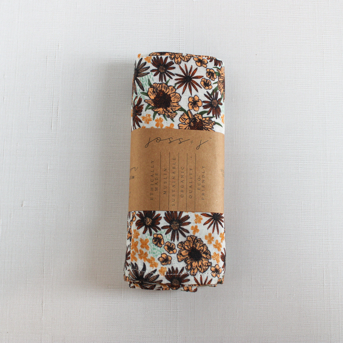 Wildflower Wilderness muslin swaddle