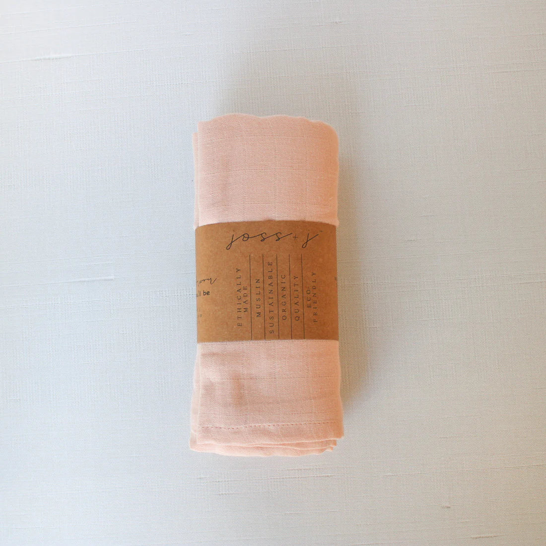 Toasted almond muslin swaddle