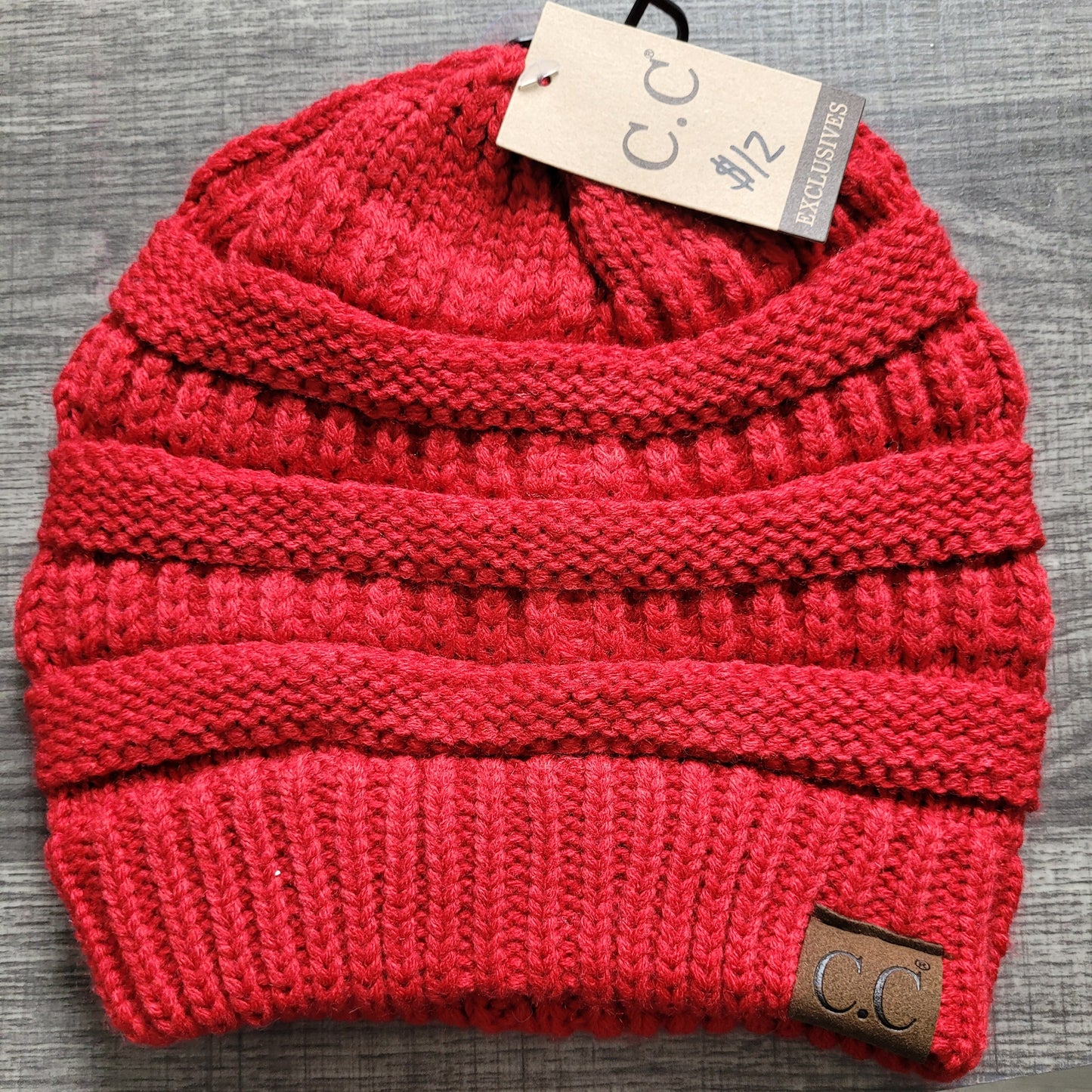 Bright Red Classic Beanie