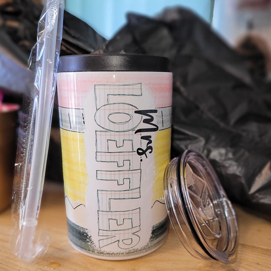 Personalized Can Cooler/12oz tumbler