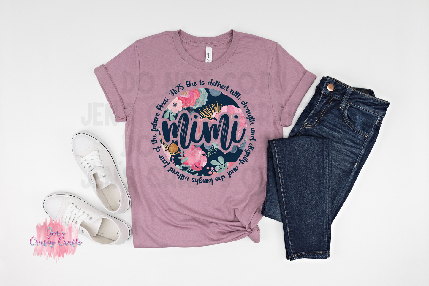 Mother's Day Floral Bible Verse Graphic Tee