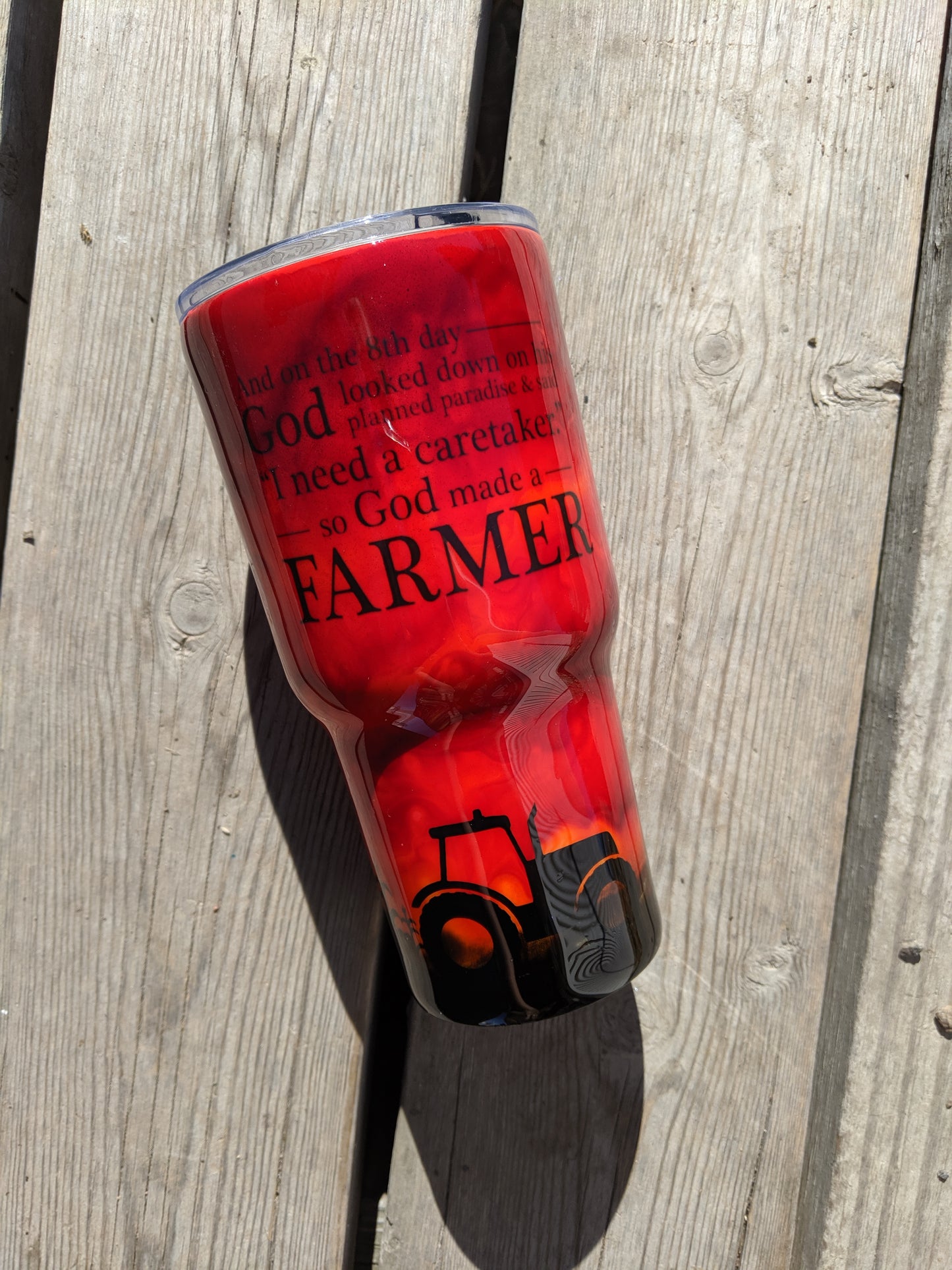 So God made a farmer tumbler