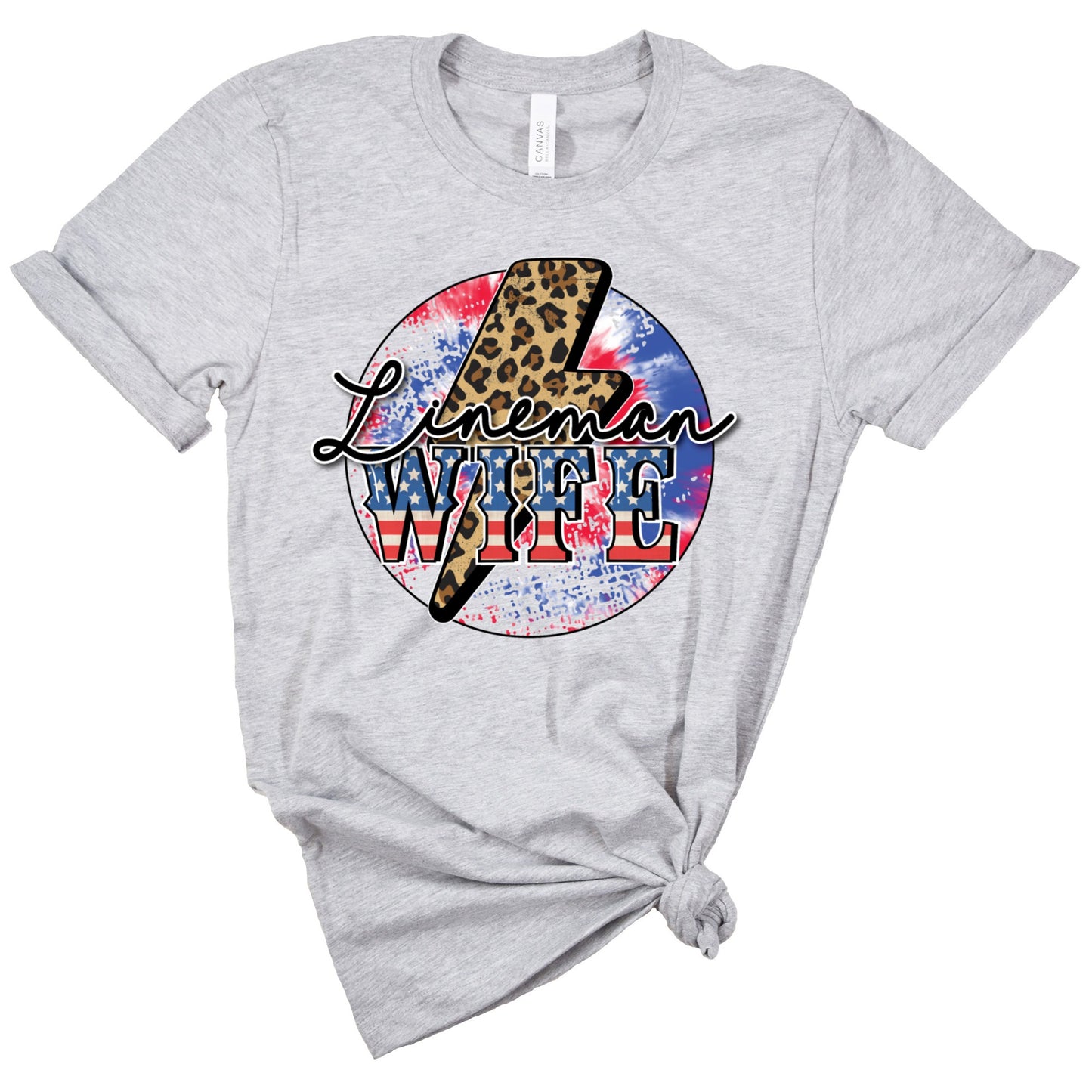 Leopard Bolt Lineman Wife