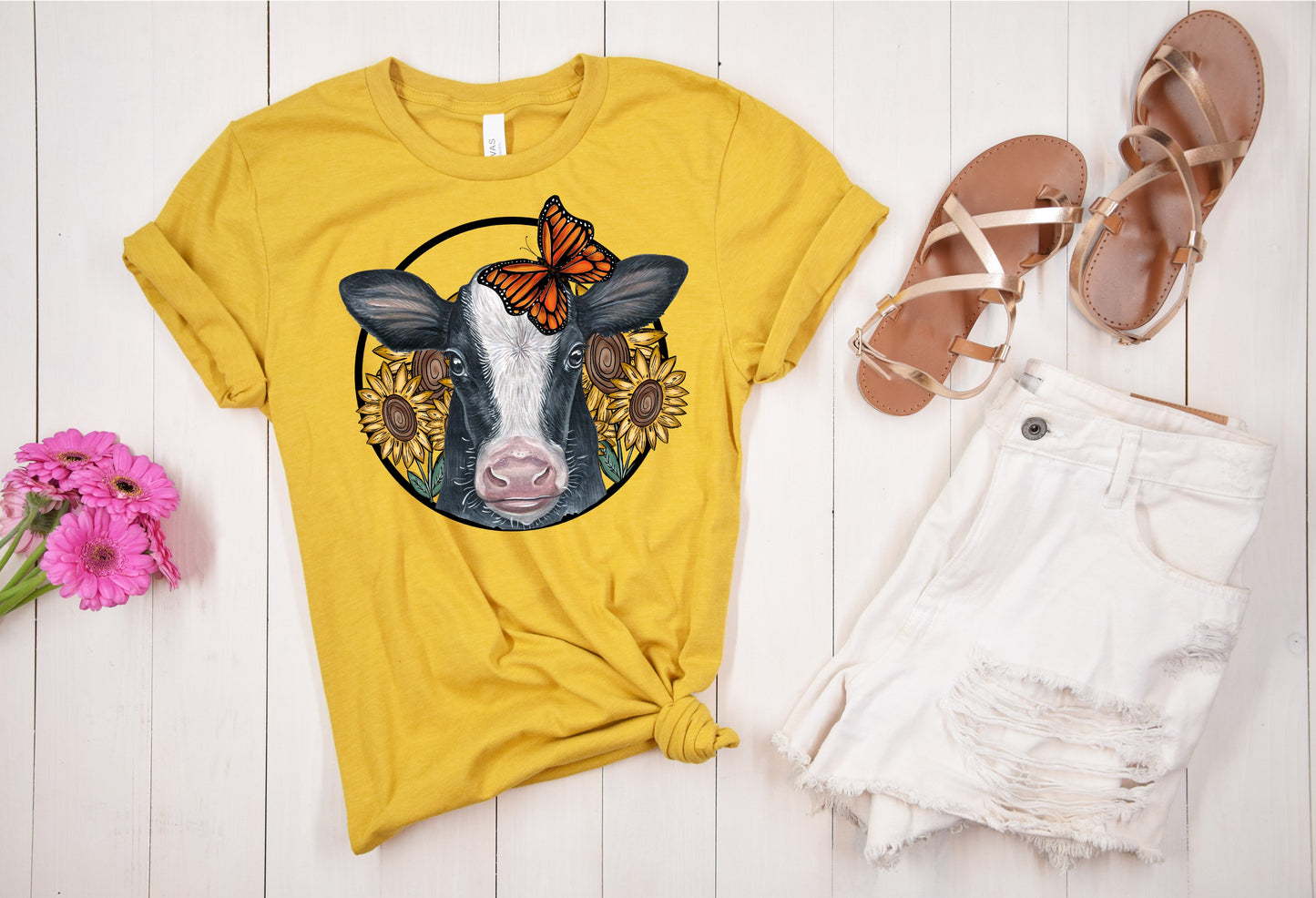 Cow Sunflowers