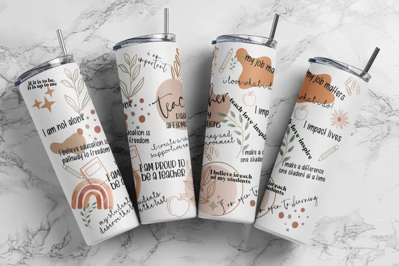 Modern Teacher Tumbler