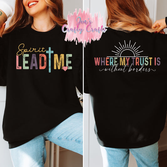 Spirit Lead me-Front & back-without borders white ink