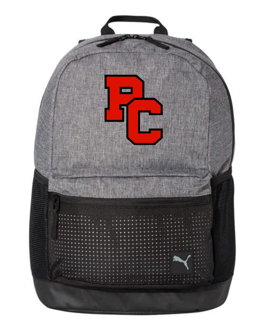 Backpack with mascot/school logo