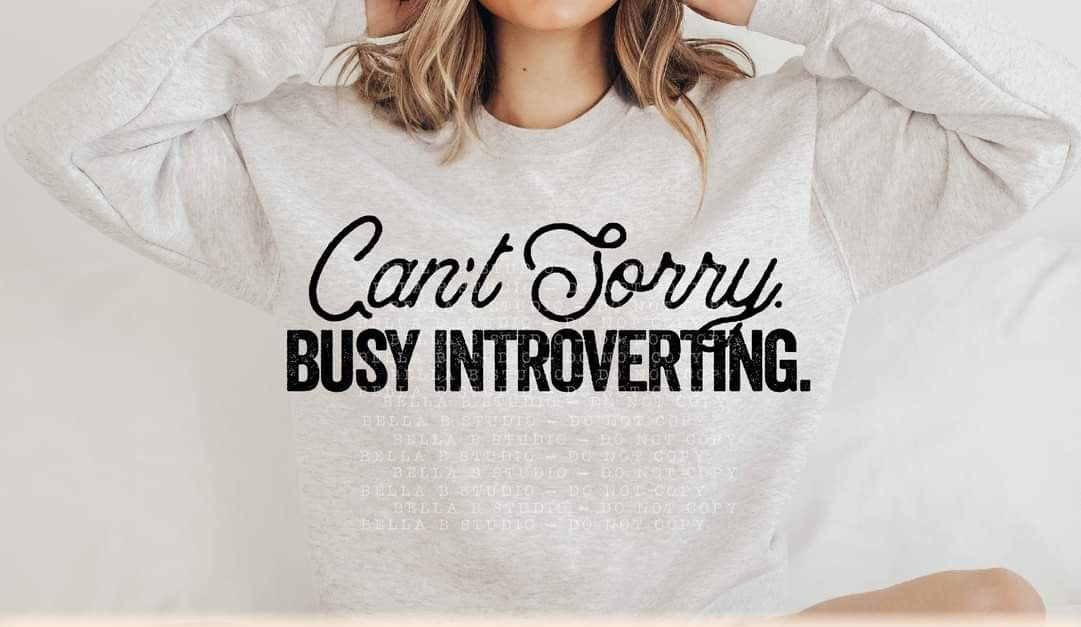 Can't, Sorry. Busy Introverting