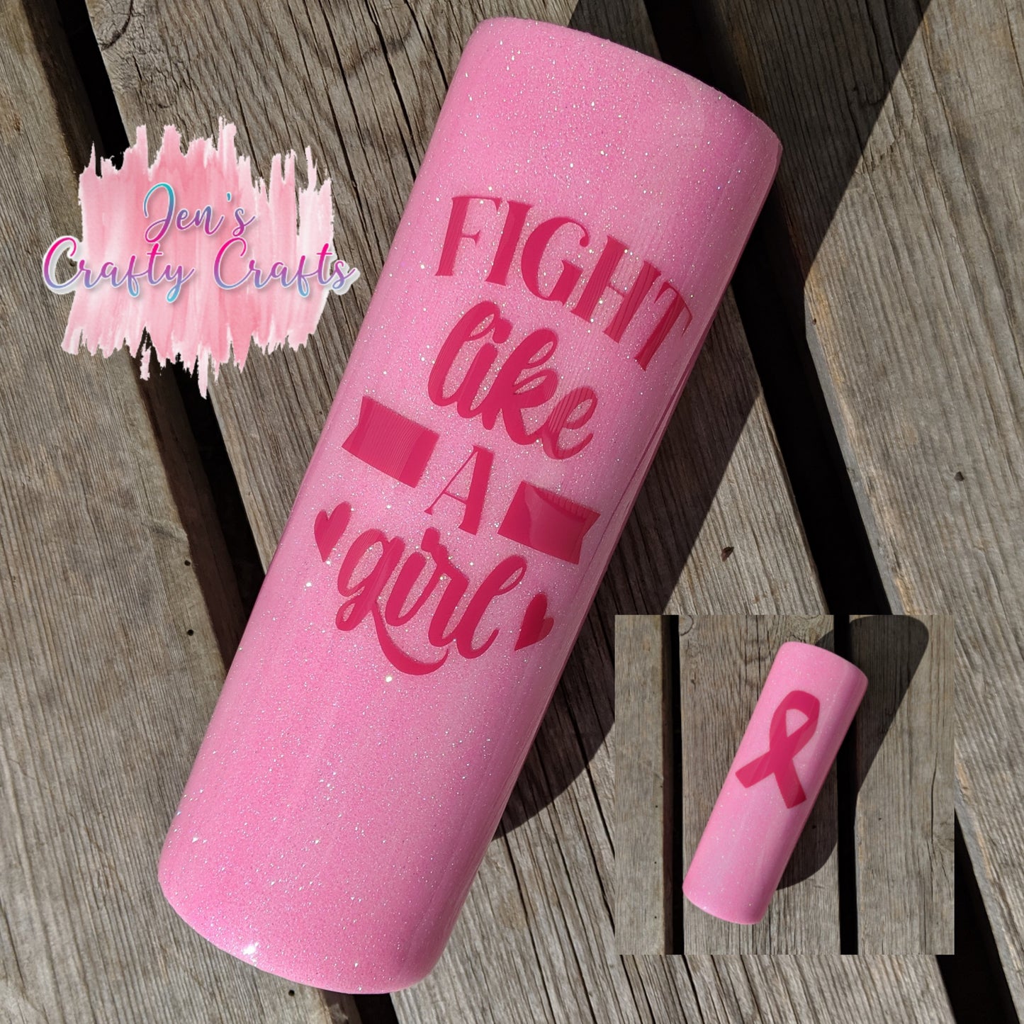 Fight like a girl cup - Breast Cancer Awareness